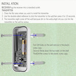 P6 - B 110dB Wireless IP55 Waterproof Low Power Consumption WiFi Doorbell Receiver, 53 Music Options, Receiver Distance: 300m - Trustpick