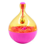 Pets Tumbler Leakage Food Ball Dog Training Exercise Fun Bowl Toys, Size: 14*9.5cm - Trustpick