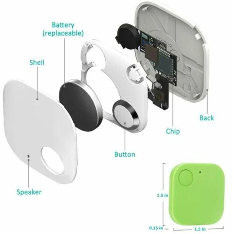 Portable Mini Square Anti Lost Device Smart Bluetooth Remote Anti Theft Keychain Alarm - Trustpick