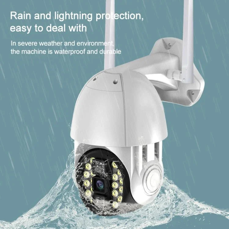 Q20 Outdoor Mobile Phone Remotely Rotate Wireless WiFi HD Camera, Support Three Modes of Night Vision & Motion Detection Video / Alarm & Recording, UK Plug - Trustpick