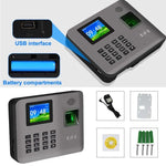 Realand AL325D Fingerprint Time Attendance with 2.4 inch Color Screen & ID Card Function & WiFi & Battery - Trustpick
