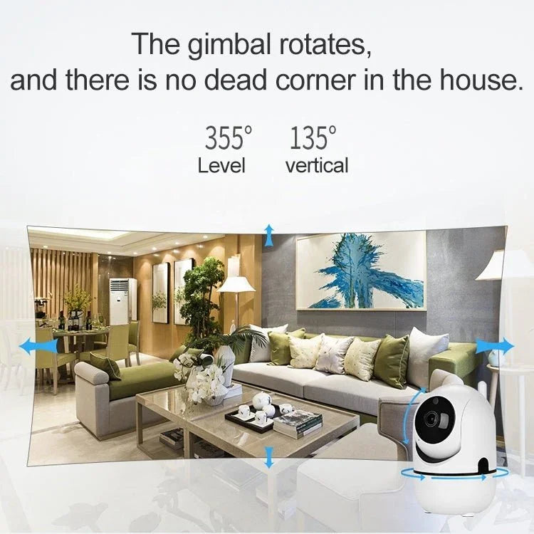 SECTEC IL - HIP291 - 2M - AI Intelligent Tracking Monitor Mobile Phone Remote Wireless Network Wifi Camera Cloud Storage Intelligent Shaking Head Network Camera - Trustpick