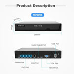 SriHome NVS005 - POE065 5MP HD 4 - CH POE Camera Network Video Recorder Kit - Trustpick