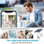 T16 1080P Full HD 4G (EU Version) Network Monitoring Solar Powered Camera, Support PIR + Radar Alarm, Night Vision, Two Way Audio, TF Card - Trustpick