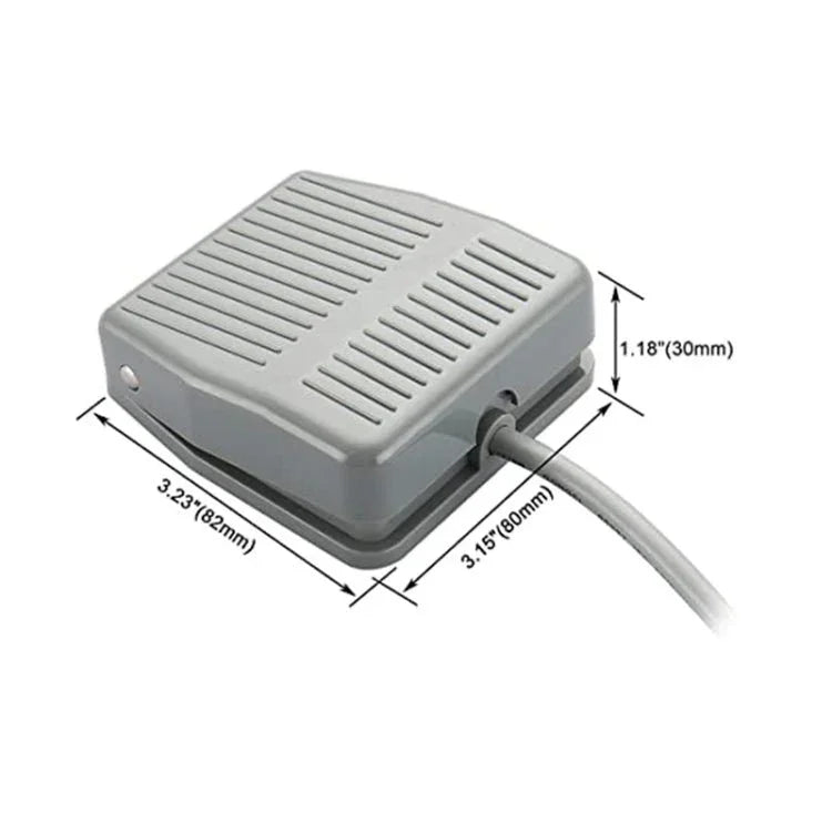 TFS - 201 AC 250V 10 A Electric Power Plastic Foot Switch Power Pedal, Cable Length: 1m - Trustpick