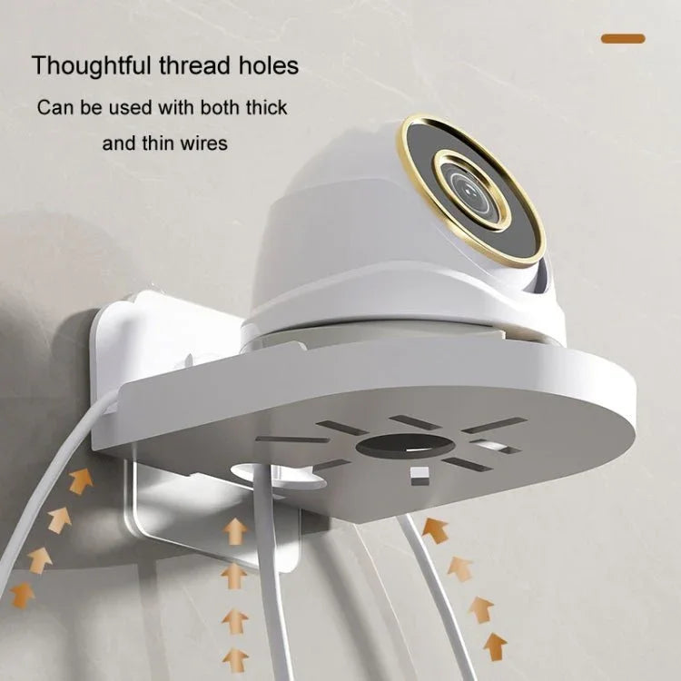 Traceless Wall Mounted Camera Bracket Home No - Punch Surveillance Rack Router Shelf - Trustpick