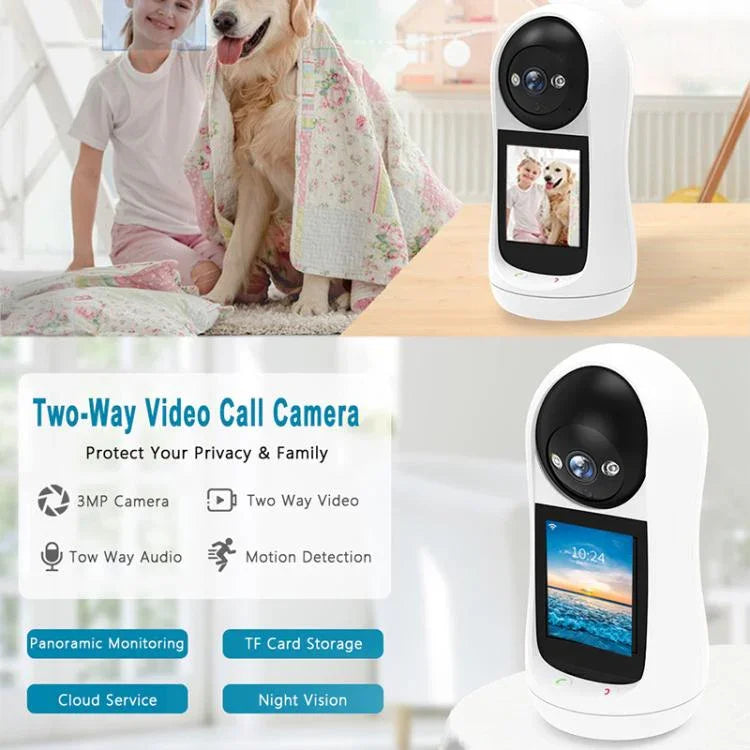 V5 3MP Home HD Full Color Two - Way Video Call Camera Support One - Click Call - Trustpick