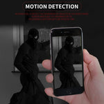 W18 1080P HD WiFi Smart Mini Security Camera, Support 155 Degrees Wide Angle & Motion Detection & Infrared Night Vision & TF Card - Trustpick