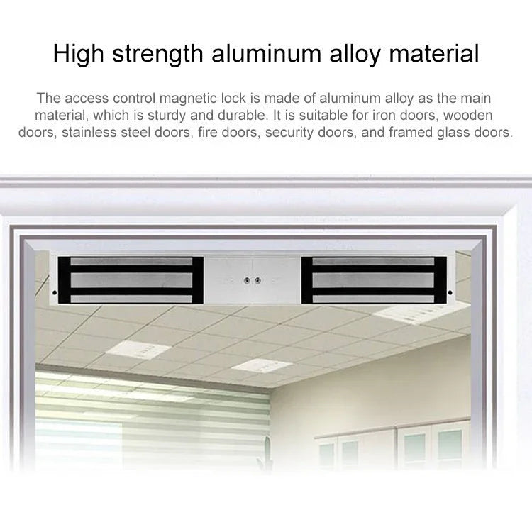 YH - 280D Double Door Magnetic Lock (280kg) - Trustpick